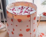 Pink Kelixu Portable Bathtub, Foldable Soaking Bathing Tub For Freestanding - $45.95