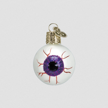 Old World Christmas Evil Eye Purple Glass Halloween Christmas Ornament 26037 C - £6.98 GBP