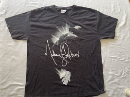 Michael Jackson 2009 Glitter Glove King Of Pop Large Signature Black T-S... - $21.34