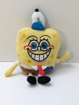 SpongeBob SquarePants &quot;Hi! I&#39;m SpongeBob&quot; Plush Doll Work Krusty Krab Nanco - £15.53 GBP
