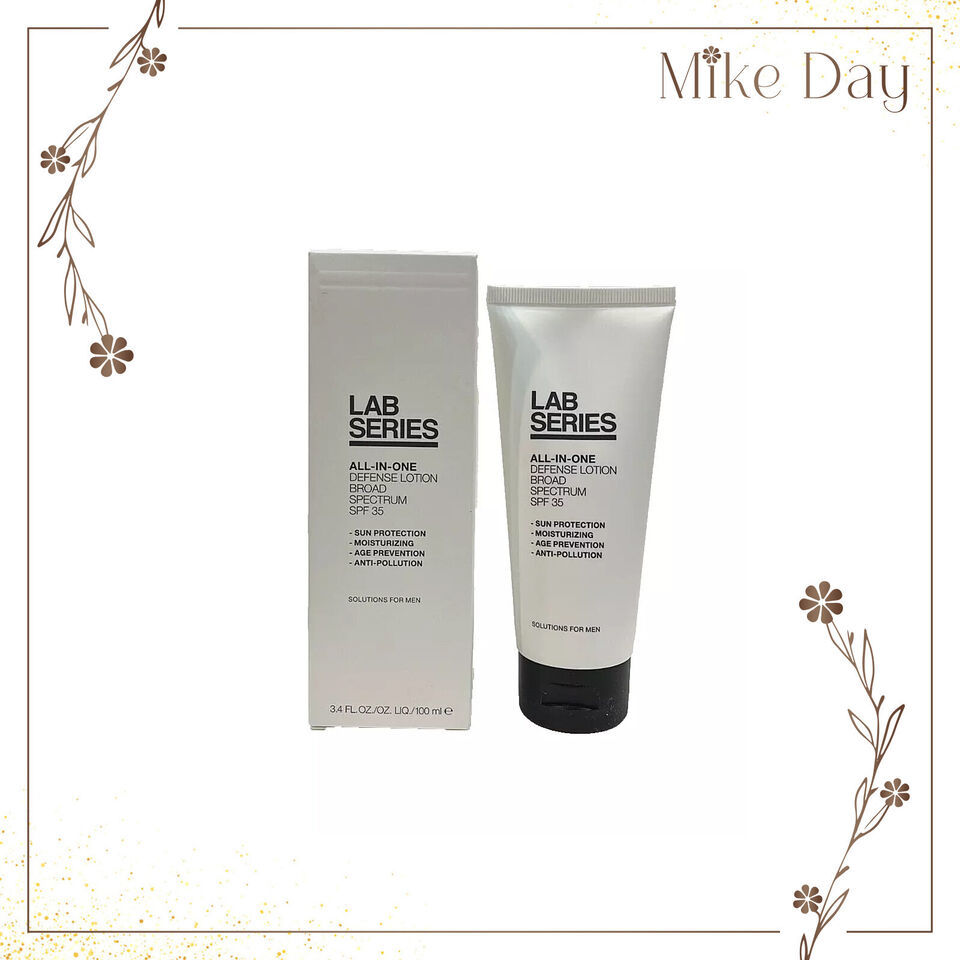 Lab Series All-In-One Defense Lotion SPF 35 Sunscreen for Men 3.4oz / 100ml NIB
