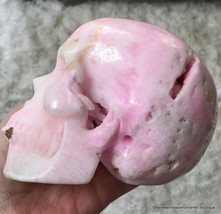 5&quot; Large Activated Druzy PINK Aragonite crystal SKULL Soul Healing Angel... - £390.78 GBP