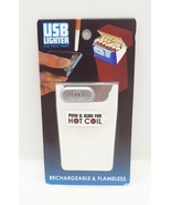 White Rechargeable Flameless USB Cigarette Lighter Pack Insert - $12.21 CAD