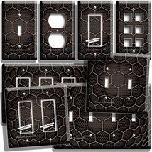 Abstract Hexagon Visual 3D Art Light Switch Outlet Wall Plates Studio Room Decor - £8.52 GBP+