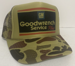 Vintage Goodwrench Service Hat Earnhardt Trucker Hat Adjustable Camo NAS... - $290.87 MXN