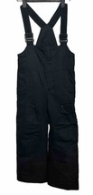 Obermyer Boys Size 6 Snow Pants Bibs Cold Weather Gear Black I Grow System - £17.24 GBP