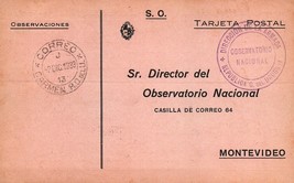 Rare Vintage Postal Cards: Uruguay Climate Observations from the 1930s CARMEN - £22.28 GBP