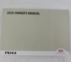 2020 Kia Rio Owners Manual Handbook OEM M02B41014 - £21.34 GBP