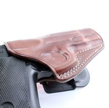 Fits CZ 75 Com P01/P06 3.8”BBL Custom Leather Paddle Holster Open Top #1011# RH image 2
