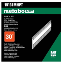 Metabo HPT 15131MHPT Sheathing Nail 2-3/8&#39;&#39;-L Steel Hot-Dipped Galvanize... - £37.35 GBP