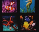 24&quot; X 44&quot; Panel Fish Turtle Seahorse Coral AquariumCotton Fabric Panel (... - £7.29 GBP