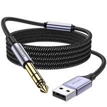 Moswag Usb To 6.35 Audio Cable, Usb To 4/1 Guitar Cable With, Speakers Etc. - £29.25 GBP