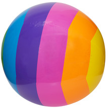 Giant Rainbow Beach Ball - Huge 32&quot; Diameter - £61.53 GBP