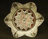 Ashtray Star Shaped Clear Glass Ribbed Tobacciana Smoking Tool 6 Slot Vi... - $14.84