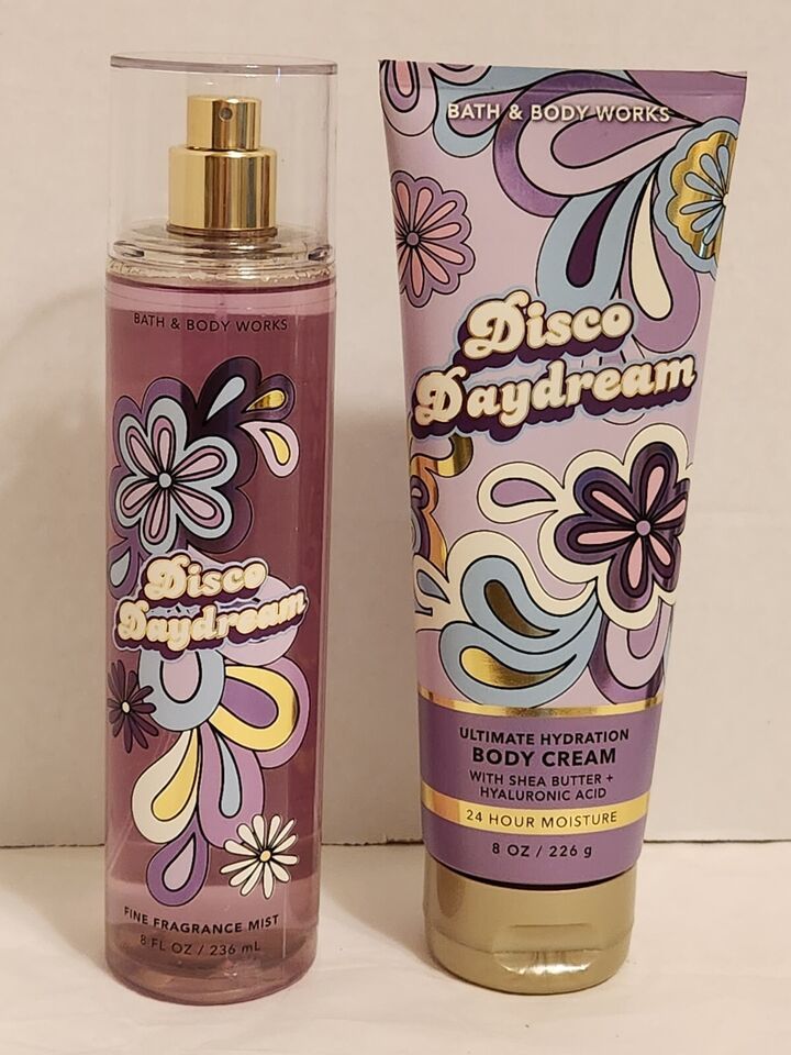 Primary image for Bath & Body Works DISCO DAYDREAM Fine Fragrance Mist Spray & Body Cream Set