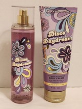 Bath &amp; Body Works DISCO DAYDREAM Fine Fragrance Mist Spray &amp; Body Cream Set - £21.33 GBP
