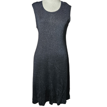 Black Metallic Sleeveless Knit Maternity Dress Size Small - £19.72 GBP