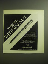1974 Hallmark Pen Ad - Write with Walnut - £14.45 GBP