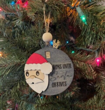 Ornaments Countdown to Christmas Sliding Ornament Santa Claus - $14.99