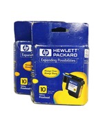 Lot of 2 HP 10 Printer Ink Cartridge Color Yellow c4843a 2000c 2500c - $17.04 CAD