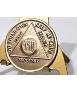 Alcoholic 8 Year Recovery Bronze Chip Medallion Coin Medal Token  AA Ano... - £3.91 GBP