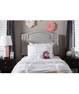 Sadie Grayish Beige Fabric Upholstered Twin Size Headboard  - $108.00