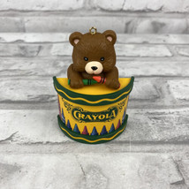 Binney &amp; Smith Crayola Teddy Bear Christmas Ornament 1992 Holiday - £7.37 GBP