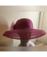 Vintage Betmar Sunday Best Hat! Beautiful sheer royal pink textile with ... - $39.37 CAD