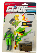 Gi Joe Cobra figure vtg Hasbro complete file card 1991 Firefly Saboteur Green  - £67.26 GBP