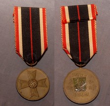 Authentic German 3rd Reich War Service Medal with Ribbon - $742.23 MXN