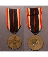 Authentic German 3rd Reich War Service Medal with Ribbon - $741.07 MXN