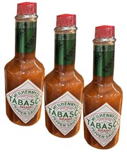 3 Packs Tabasco Hot Sauce, Original Red Pepper, 12 oz - £19.83 GBP