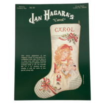 Jan Hagara&#39;s Carol Christmas Stocking Pattern Cross Stitch - £9.95 GBP