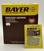 First Aid Only Bayer Aspirin Dispenser Box, 50 Packets, New, Free Shipping - £22.90 GBP