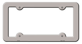 Tan Solid Novelty Metal License Plate Frame LPF-014 - $18.95