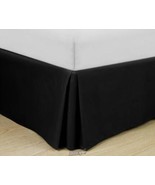 Easy-Fit Basic Pleated Bedskirt Black California King - $39.04 CAD