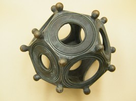 Custom made resin replica of Roman Dodecahedron. Natural size. Decoration - $44.55