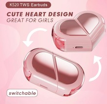 Auriculares Bluetooth forma de corazón Heart Shape Bluetooth Wireless Ea... - $19.31