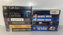 Lot Of 11 Vintage Stephen King Vhs MOVIES- 6 New &amp; 5 Used - £58.07 GBP