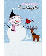 Merry Christmas Granddaughter - Juvenile Christmas Greeting Card - 21314 - $51.04 MXN