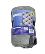 Fortnite Plush Throw 46x60in Polyester Grey Tomatoe Face Pizza Design - $491.11 MXN