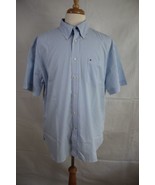TOMMY HILFIGER Men&#39;s Short Sleeve Cotton Stretch Button Front Shirt size... - €16,10 EUR