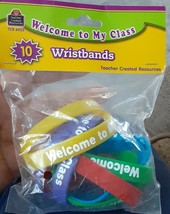 Teacher Created Resources Welcome to My Class Wristbands set of 10new in... - $9.89