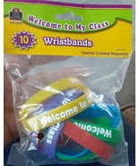 Teacher Created Resources Welcome to My Class Wristbands set of 10new in... - $188.30 MXN