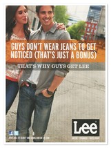 Lee Blue Jeans That's Why Guys Get Lees 2012 Full-Page Print Magazine Ad - $9.70