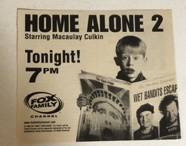 Home Alone 2 Tv Guide Vintage Print Ad Macaulay Culkin Joe Pesci Daniel Ste Tpa4 - $5.93