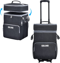 72-Can Large Rolling Cooler, Leakproof Insulated Soft Cooler Bag with Wheels and - £61.75 GBP