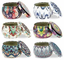 6pcs Candle Tin Container Empty Round Cans Jars for Candles Candies Craf... - $12.62