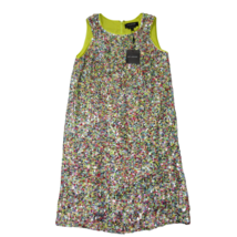 NWT St. John Shift in Confetti Sequin Hand Beaded Sleeveless Dress P $1795 - £272.56 GBP