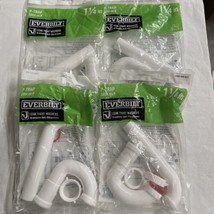 4 PK-Everbilt P-Trap Leak Tight Washers Pipe Drain Kit Plastic 1-1/4&quot; 10... - £13.56 GBP